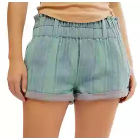 Free People paperbag Boho striped shorts size Small - Picture 1 of 8
